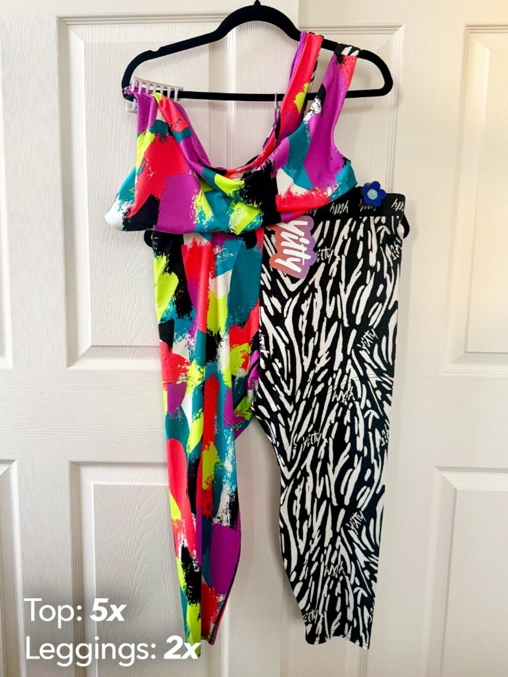 YITTY MAJOR LABEL Confetti Tank Top and Leggings - Sizes 5X and 2X